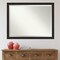 Beveled Bathroom Wall Mirror, Furniture Espresso Narrow Frame